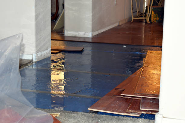 Professional Emergency Water Damage Restoration technician working in Woodworth, LA